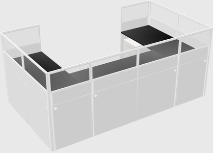 Cabine en u