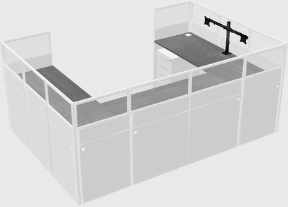Cabine en u