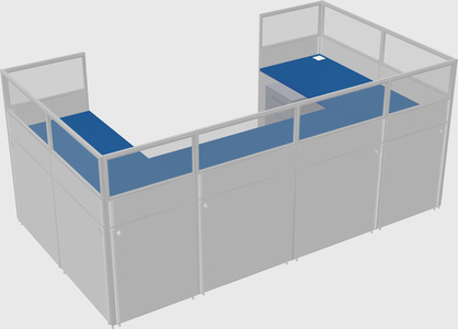 Cabine en u