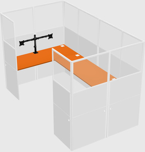 Cabine en u