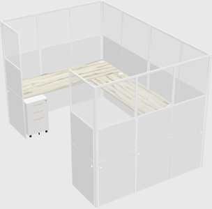 Cabine en u