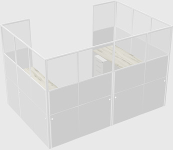 Cabine en u