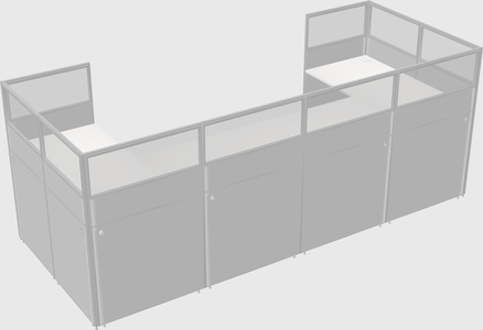 Cabine en u