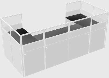 Cabine en u