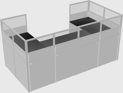 Cabine en u