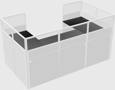 Cabine en u