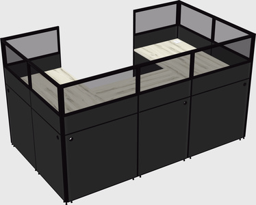 Cabine en u