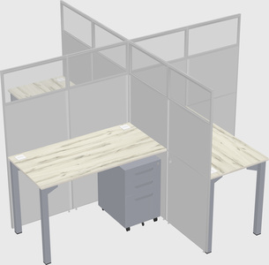 Quad office cubicles