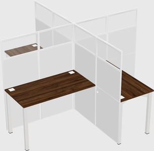 Quad office cubicles