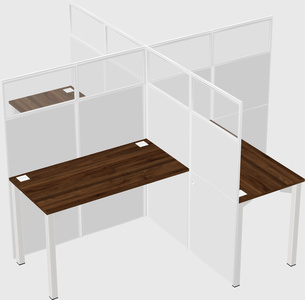 Quad office cubicles