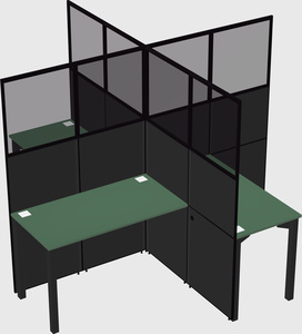 Quad office cubicles
