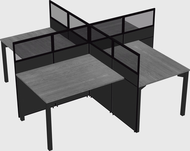 Quad office cubicles