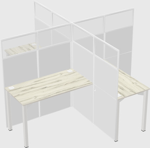 Quad office cubicles