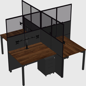 Quad office cubicles