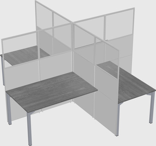 Quad office cubicles