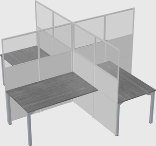 Quad office cubicles