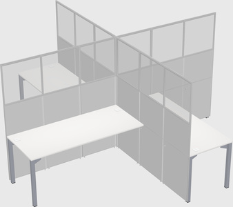 Quad office cubicles