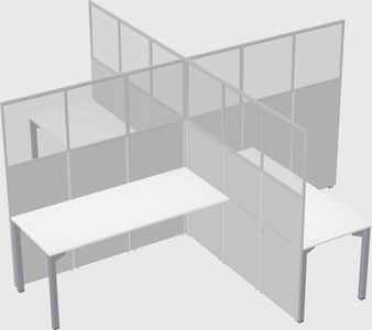 Quad office cubicles