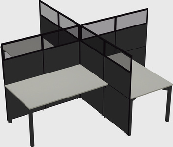 Quad office cubicles