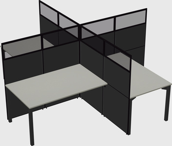 Quad office cubicles