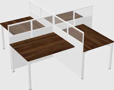 Quad office cubicles