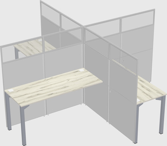 Quad office cubicles