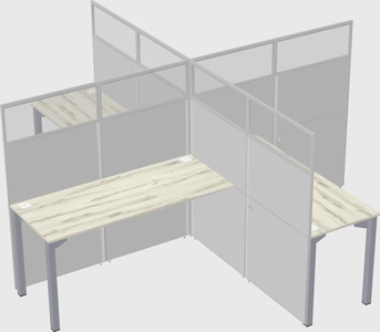 Quad office cubicles