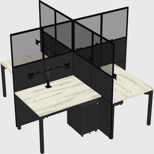 Quad office cubicles