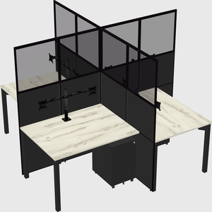Quad office cubicles