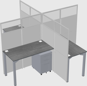 Quad office cubicles