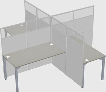 Quad office cubicles