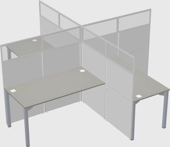 Quad office cubicles
