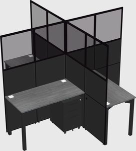 Quad office cubicles