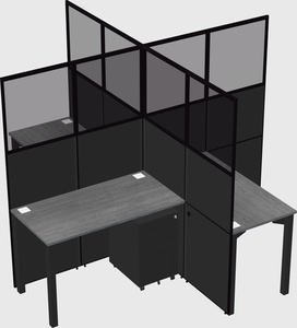 Quad office cubicles