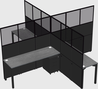 Quad office cubicles