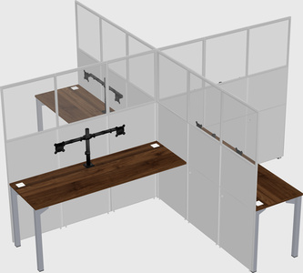 Quad office cubicles