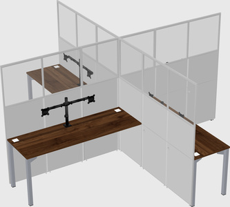 Quad office cubicles