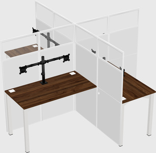 Quad office cubicles