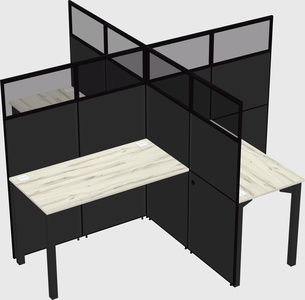 Quad office cubicles