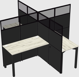 Quad office cubicles