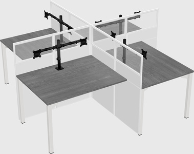 Quad office cubicles