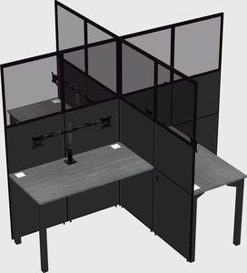 Quad office cubicles