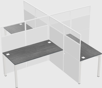 Quad office cubicles