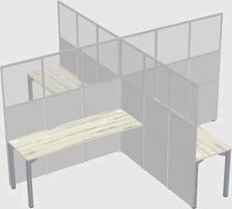 Quad office cubicles
