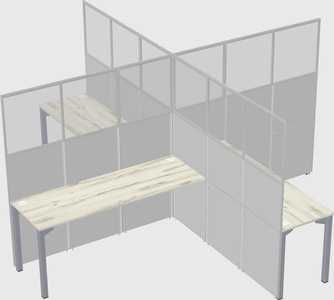 Quad office cubicles