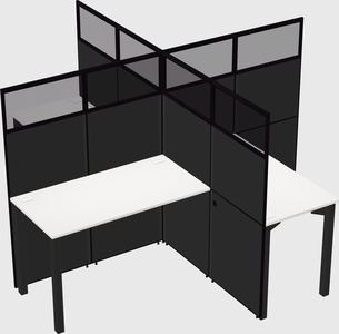Quad office cubicles