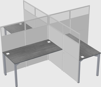 Quad office cubicles