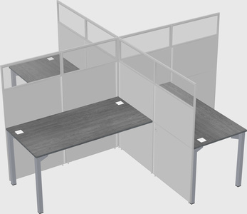 Quad office cubicles