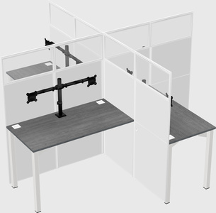 Quad office cubicles