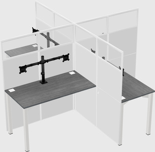 Quad office cubicles